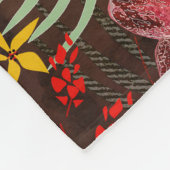 Rote Orchideen. Fleecedecke (Ecke)