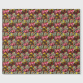 Rote Orchideen. Geschenkpapier (Flach)