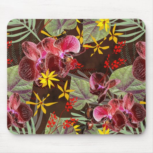 Rote Orchideen. Mousepad (Vorne)