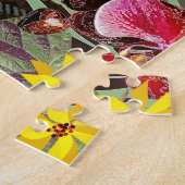 Rote Orchideen. Puzzle (Seite)