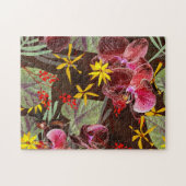 Rote Orchideen. Puzzle (Horizontal)