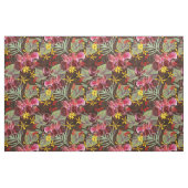 Rote Orchideen. Stoff (Fat Quarter (45,7 x 55,9 cm))