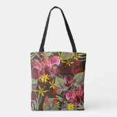Rote Orchideen. Tasche (Rückseite)