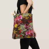 Rote Orchideen. Tasche (Von Nahem)