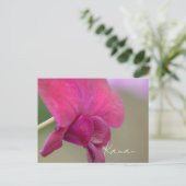 Rote Orchideenblüte Kauai Postkarte (Stehend Vorderseite)