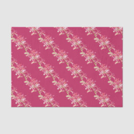 Rote Orchideenverpackung Blume Aquarellkunst Seidenpapier