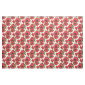 Rote orientalische Mohnblumen auf besonders Stoff (Yard (91,4 cm))