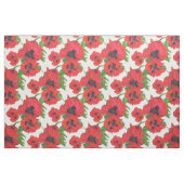 Rote orientalische Mohnblumen auf besonders Stoff (Fat Quarter (45,7 x 55,9 cm))