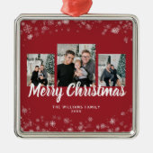 Rote Ornamente aus Snowflake (Vorne)