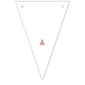 Rote Ornamente mit Blumenmotiv und Konifermotiv Wimpelkette (Dritte Fahne)