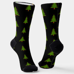 Rote Ornamente zu Weihnachten Socken