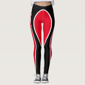 Rote Oval-Leggings Leggings (Vorderseite)