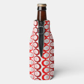 Rote Ovale Flaschenkühler (Flasche Rückseite)