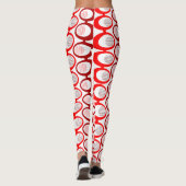 Rote Ovale Leggings (Rückseite)