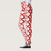 Rote Ovale Leggings (Links)
