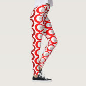 Rote Ovale Leggings (Rechts)