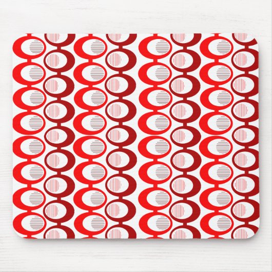 Rote Ovale Mousepad (Vorne)