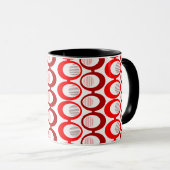 Rote Ovale Tasse (VorderseiteRechts)