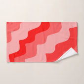 Rote Ozeanwellen mit starkem Gefälle Badhandtuch Set (Handtuch)