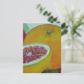 Rote Pampelmusen-Postkarte Postkarte (Stehend Vorderseite)