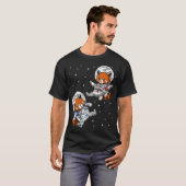 Rote-Panda-Bär-Astronauten T-Shirt (Vorne ganz)