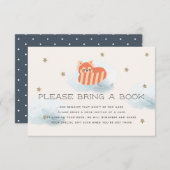 Rote Panda mit Sternen und Wolken Bitte eine Reser Begleitkarte (Vorne/Hinten)