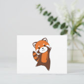 Rote Panda Niedlicher Tiere für Kinder Kawaii Postkarte (Stehend Vorderseite)