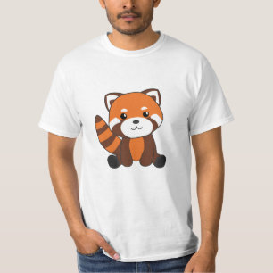 Rote Panda Niedlicher Tiere für Kinder Kawaii T-Shirt