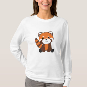 Rote Panda Niedlicher Tiere für Kinder Kawaii T-Shirt