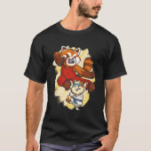 Rote Panda und Hamster Kämpfer Karate T-Shirt (Vorderseite)
