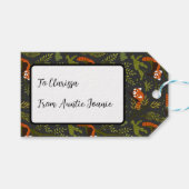 Rote Pandas im Waldschwarz Geschenkanhänger (Vorderseite (Horizontal))