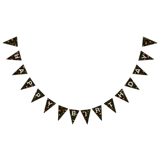 Rote Pandas im Waldschwarz Wimpelkette (Alle)