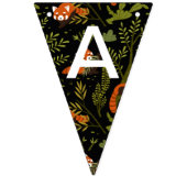 Rote Pandas im Waldschwarz Wimpelkette (Dritte Fahne)