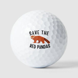Rote Pandas retten Golfball