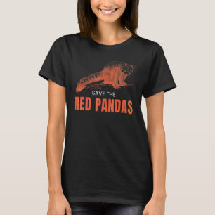 Rote Pandas retten Rotes Panda-Tier Grafik T-Shirt
