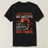 Rote Pandas sind Phantastisch, deshalb bin ich ein T-Shirt (Design vorne)