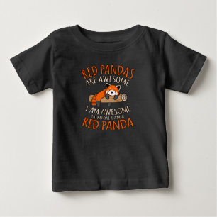Rote Pandas sind Phantastische Niedliche Panda fü Baby T-shirt