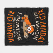 Rote Pandas sind Phantastische Niedliche Panda für Fleecedecke (Vorderseite (Horizontal))