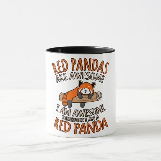 Rote Pandas sind Phantastische Niedliche Panda für Tasse (Zentrum)
