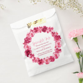 Rote Pansy Aquarell Hochzeitsbrille mich Konfetti Geschenktütchen