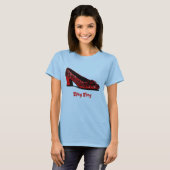 rote Pantoffel, Bling Bling T-Shirt (Vorne ganz)