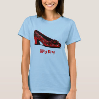 rote Pantoffel, Bling Bling T-Shirt