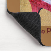 Rote Pantoffel Mousepad (Ecke)