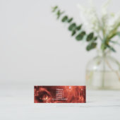 rote paperships mini visitenkarte (Stehend Vorderseite)