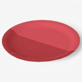 Rote Papierplatte für Tomaten/Paradeiser - Anpassb Pappteller (Schrägansicht)
