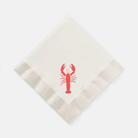 Rote Papierservietten (Ecke)