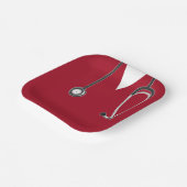 Rote Papiertafel für den Abschluss der Krankenpfle Pappteller (Gewinkelt)