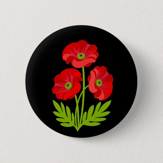 Rote Pappchen zum Armistice Day Button (Vorderseite)