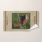 Rote Pappe auf altem Papier Handtuch (Handtuch)