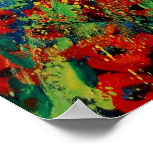 Rote Pappkuchen 78 Poster (Ecke)